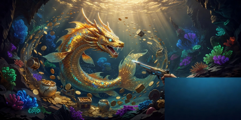 Hình ảnh boss cá thần tài trong game bắn cá nh88 đầy phần thưởng hấp dẫn