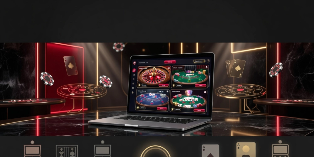 Minh họa giao diện casino nh88 với các trò chơi hấp dẫn và bảo mật cao