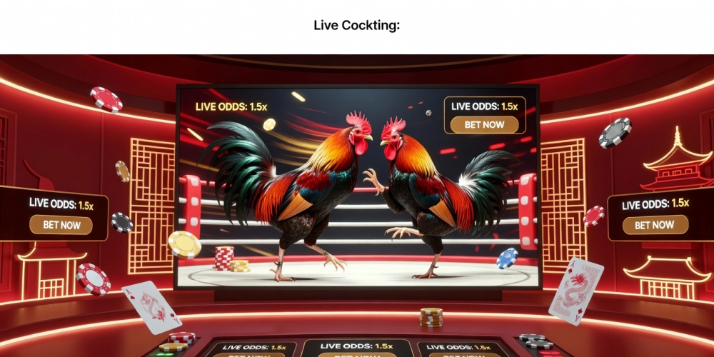 Minh họa giao diện xem đá gà trực tiếp tại casino NH88 với chất lượng HD sắc nét