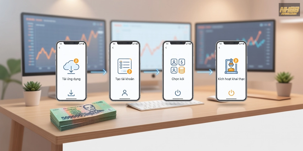 Hướng dẫn từng bước đăng ký và sử dụng đào Bitcoin trên NH88 từ A đến Z